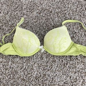Lime Lace Pushup Bra